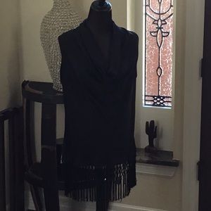 Black sleeveless top